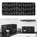 Kitchen Oil Splash Guard Wall Foil Protector Stove Cover Removable Baffle Screen - Red