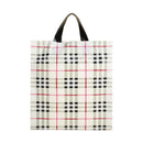 50x Reusable Plastic Tote Bag Eco Friendly Shopping Bags Durable Large Capacity - Red-Black 37*30*8cm