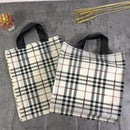 50x Reusable Plastic Tote Bag Eco Friendly Shopping Bags Durable Large Capacity - Red-Black 42*35*8cm