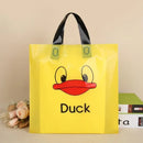 50x Reusable Plastic Tote Bag Eco Friendly Shopping Bags Durable Large Capacity - Red-Black 42*35*8cm