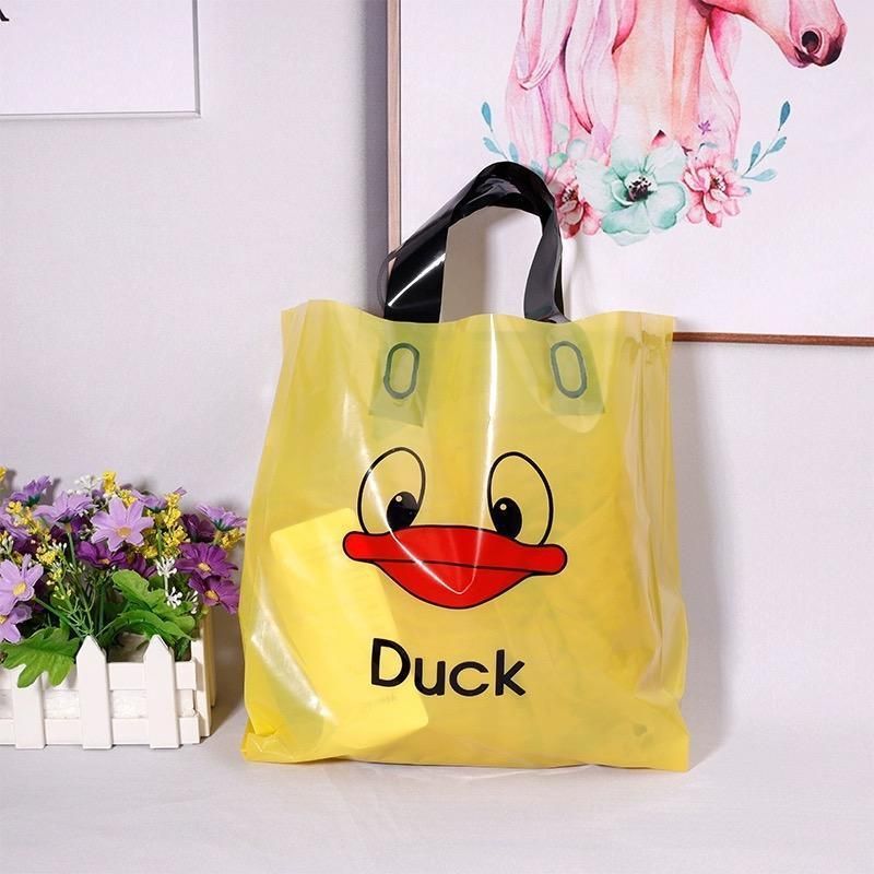 50x Reusable Plastic Tote Bag Eco Friendly Shopping Bags Durable Large Capacity - Red-Black 42*35*8cm