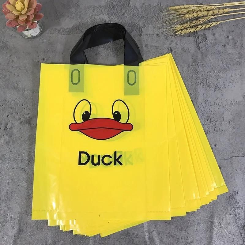 50x Reusable Plastic Tote Bag Eco Friendly Shopping Bags Durable Large Capacity - Red-Black 42*35*8cm