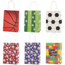 30PCS Fashion Ball Kraft Paper Gift Bag Festivals gift tote bag Party Favor Bag - Red-Tennis-Ball-30pcs
