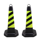 2PCS Rubber Traffic Cone Safety Cone Flexible for Construction
