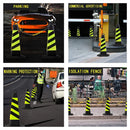 2PCS Rubber Traffic Cone Safety Cone Flexible for Construction