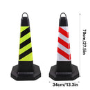 2PCS Rubber Traffic Cone Safety Cone Flexible for Construction