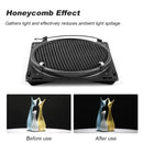 7 Inch 4-Leaf BarnDoor Kit Light Modifier for Flash Speedlight Camera Lighting
