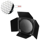 7 Inch 4-Leaf BarnDoor Kit Light Modifier for Flash Speedlight Camera Lighting