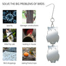 8 PCS Bird Repellent Reflector Mirror Outdoor Farm Hanging Bird Scare Device - Round Hanging