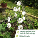 8 PCS Bird Repellent Reflector Mirror Outdoor Farm Hanging Bird Scare Device - Round Hanging