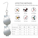 8 PCS Bird Repellent Reflector Mirror Outdoor Farm Hanging Bird Scare Device - Owl Hanging
