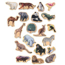 20-Piece Animal Magnet Pack with Carry Storage Box