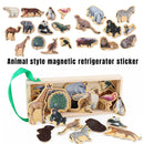 20-Piece Animal Magnet Pack with Carry Storage Box