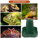 Reptile Anti Escape Feeding Basin Self Catch Feeder for Lizard Snake Pet Care - Brown-L