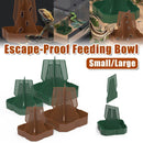 Reptile Anti Escape Feeding Basin Self Catch Feeder for Lizard Snake Pet Care - Green-L