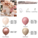 Retro Pink Balloon Arch Kit Set Garland for Birthday Wedding Party Decoration - 108PCS