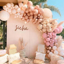 Retro Pink Balloon Arch Kit Set Garland for Birthday Wedding Party Decoration - 144PCS