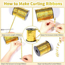 5mm Balloon Ribbon Curling Party String Gift Wrap Decoration Birthday Wedding - Laser-Rose Red