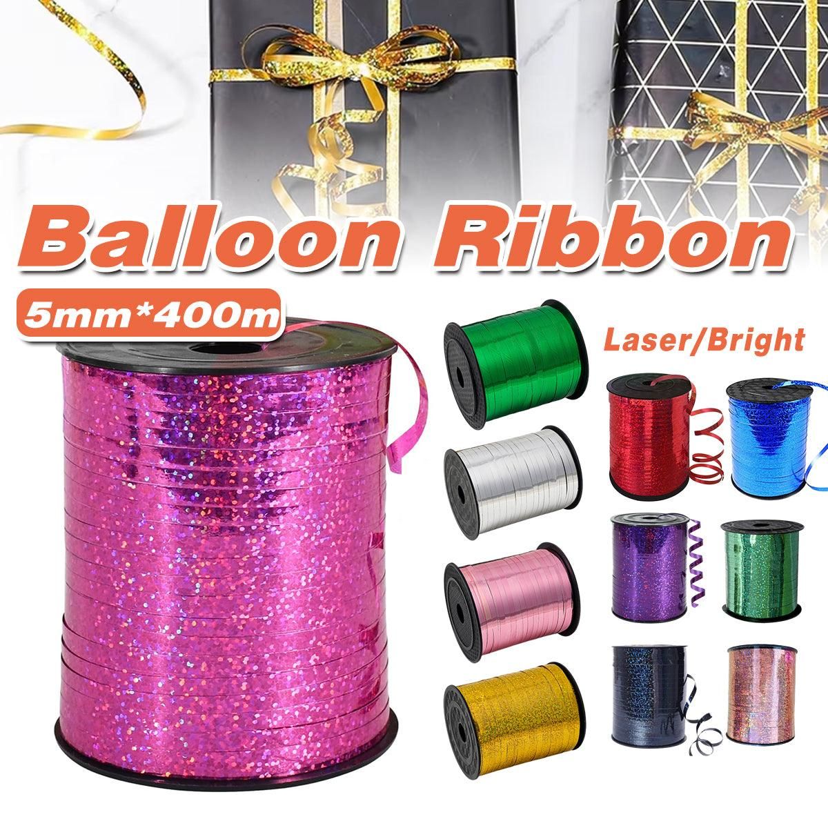 5mm Balloon Ribbon Curling Party String Gift Wrap Decoration Birthday Wedding - Laser-Silver