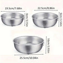 3-Piece Nested Drain Basket Set with Side Handles