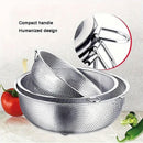 3-Piece Nested Drain Basket Set with Side Handles
