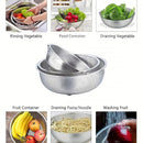3-Piece Nested Drain Basket Set with Side Handles