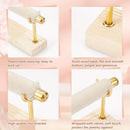 Simple Wooden Jewellery Organizer Rack Ring Display Stand for Rings Earrings - Double