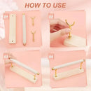 Simple Wooden Jewellery Organizer Rack Ring Display Stand for Rings Earrings - Double