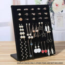 Wood Earring Ring Display Rack with Velvet Fabric for Jewelry Store Showcase Use