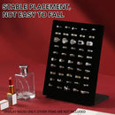 Wood Earring Ring Display Rack with Velvet Fabric for Jewelry Store Showcase Use