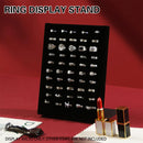 Wood Earring Ring Display Rack with Velvet Fabric for Jewelry Store Showcase Use