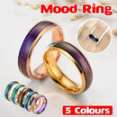 Mood Colour Changing Ring Temperature Sensitive Stainless Steel US Size 10 - Rose Gold