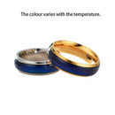Mood Colour Changing Ring Temperature Sensitive Stainless Steel US Size 10 - Rose Gold