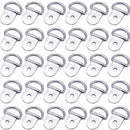 30PCS D-Ring Tie Downs Metal Anchor Point Silver Universal