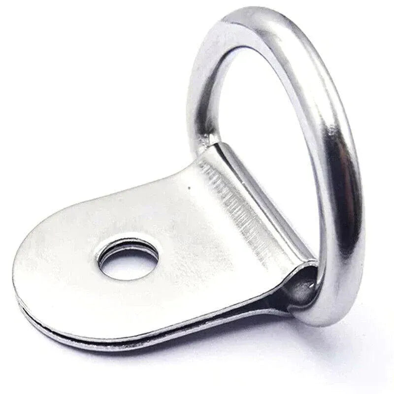 30PCS D-Ring Tie Downs Metal Anchor Point Silver Universal