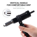 Electric Rivet Nut Gun Adapter Cordless Drill Tool Kit with 4 Nozzles Durable
