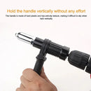 Electric Rivet Nut Gun Adapter Cordless Drill Tool Kit with 4 Nozzles Durable