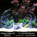 Aquarium Resin Dragon Stone Rock Decorative Ornaments Fish Tank Landscape - Dragon Valley 3