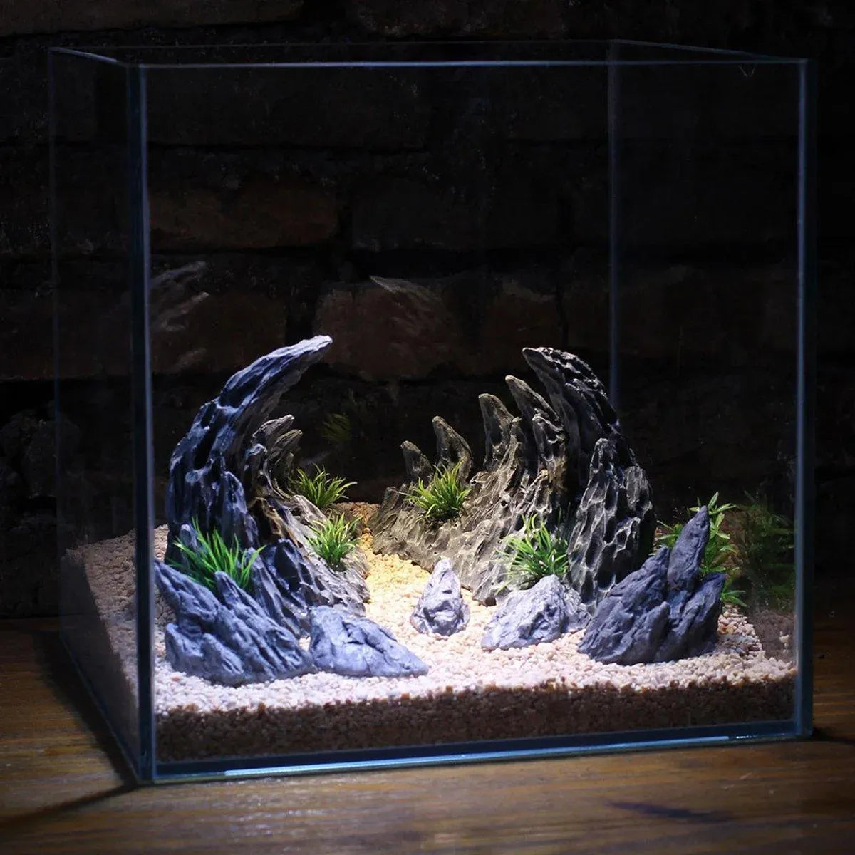 Aquarium Resin Dragon Stone Rock Decorative Ornaments Fish Tank Landscape - Dragon Valley 3