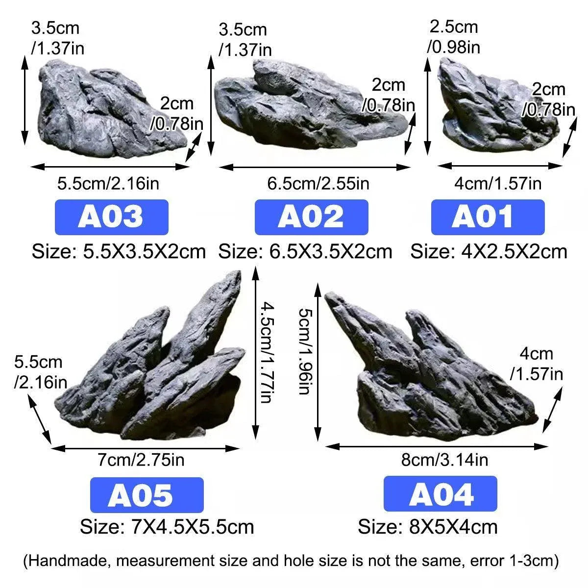 Aquarium Resin Dragon Stone Rock Decorative Ornaments Fish Tank Landscape - Dragon Valley 4