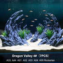 Aquarium Resin Dragon Stone Rock Decorative Ornaments Fish Tank Landscape - Dragon Valley 4