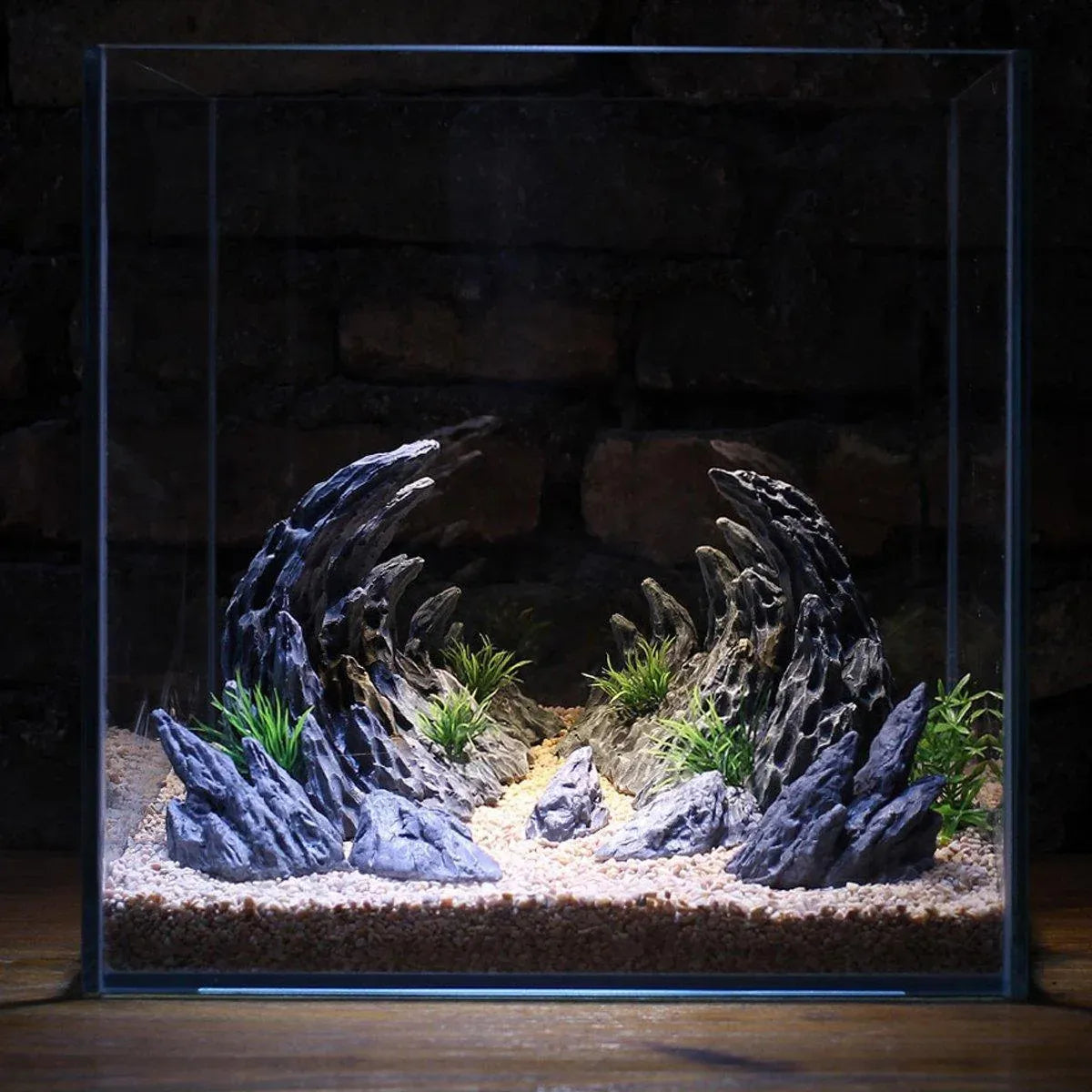 Aquarium Resin Dragon Stone Rock Decorative Ornaments Fish Tank Landscape - Dragon Valley 4