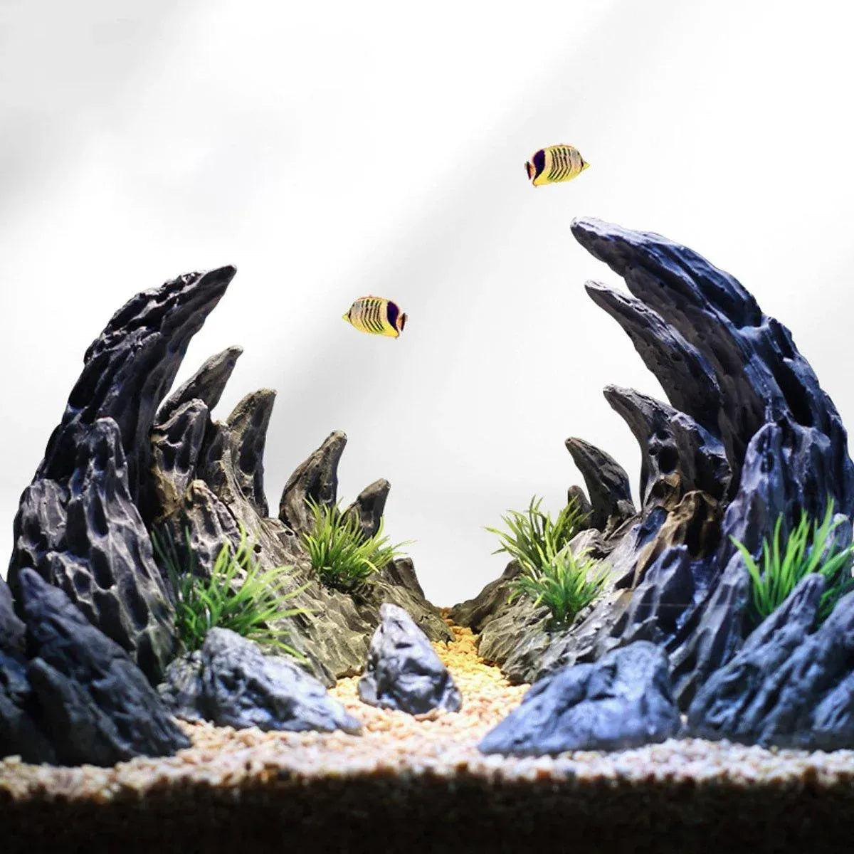 Aquarium Resin Dragon Stone Rock Decorative Ornaments Fish Tank Landscape - Dragon Valley 4