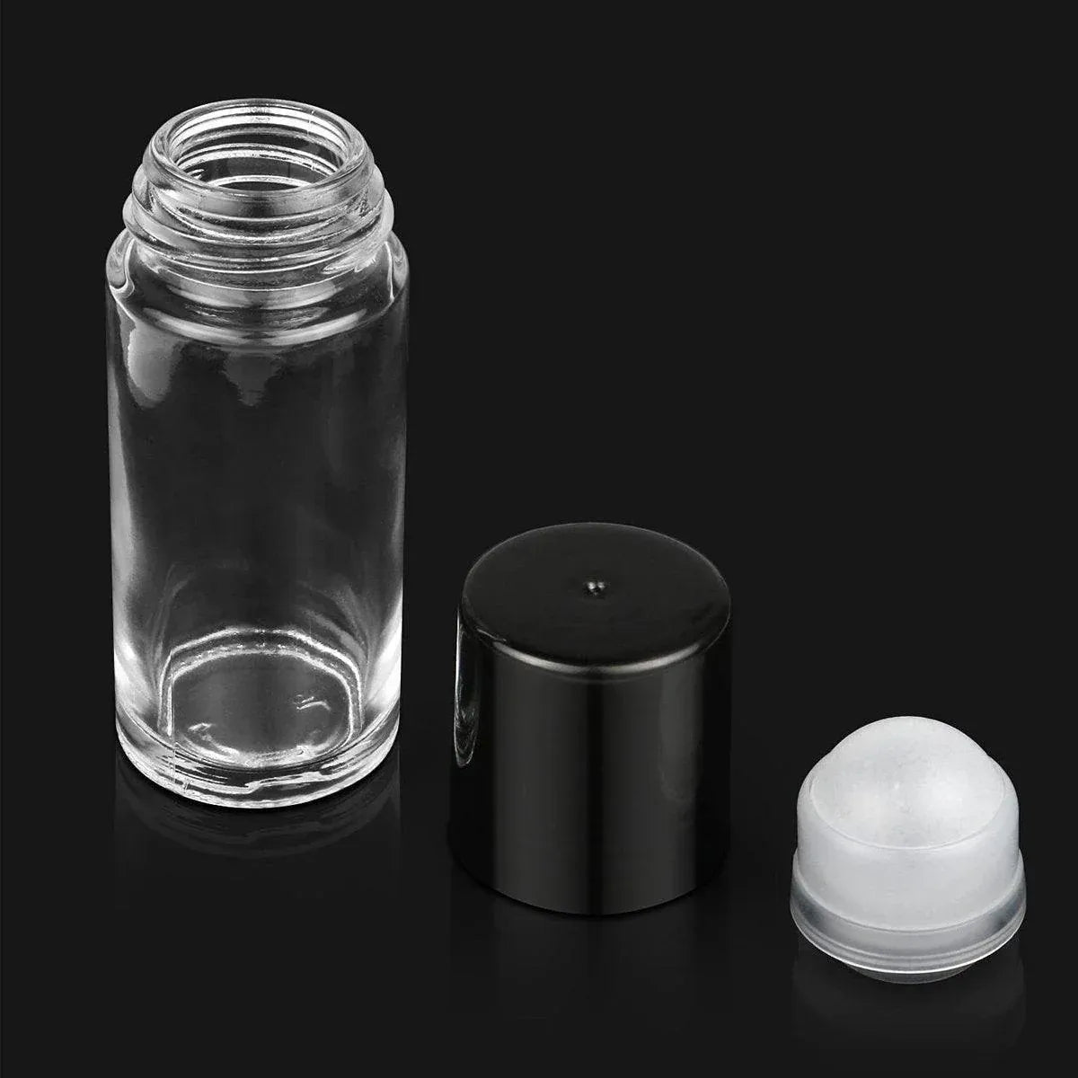 16X Clear Glass Roll On Bottle 30ml Extra Large Roller Ball Perfume Oil Underarm