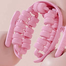 Yoga Wheel Muscle Massage Roller Stretching Fitness Exercise Training Equipment - Pink