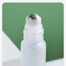 5PCS 10ml Frosted Glass Roll-On Bottles with Wooden Caps for Perfume and Essential Oils