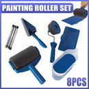 8Pcs/Set Pro Paint Roller Brush Handle Flocked Edger Wall Painting Hand Tool
