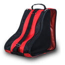 Rollerblading Ice Skate Carry Bag with Adjustable Shoulder Strap for All Ages - Red