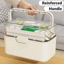 Large Capacity 3 Layer Medicine Box Family Medical Storage Case First Aid Supply