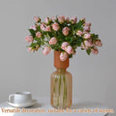 3PCS 7-Head Artificial Rose Decor Realistic Flower Table Centerpiece Decoration